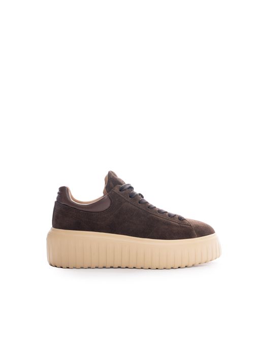 Sneakers H-Stripes in suede Marrone HOGAN | HXW6450FC6T PJQS610